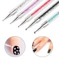 thumbnail image 3 of Nail Art 3D DIY Rhinestones Picker 2 Way Dotting Pen Tool 5pcs and Nail Art Dual Tipped Silicone Nail Polish Carving Pen 5pcs, 3 of 5