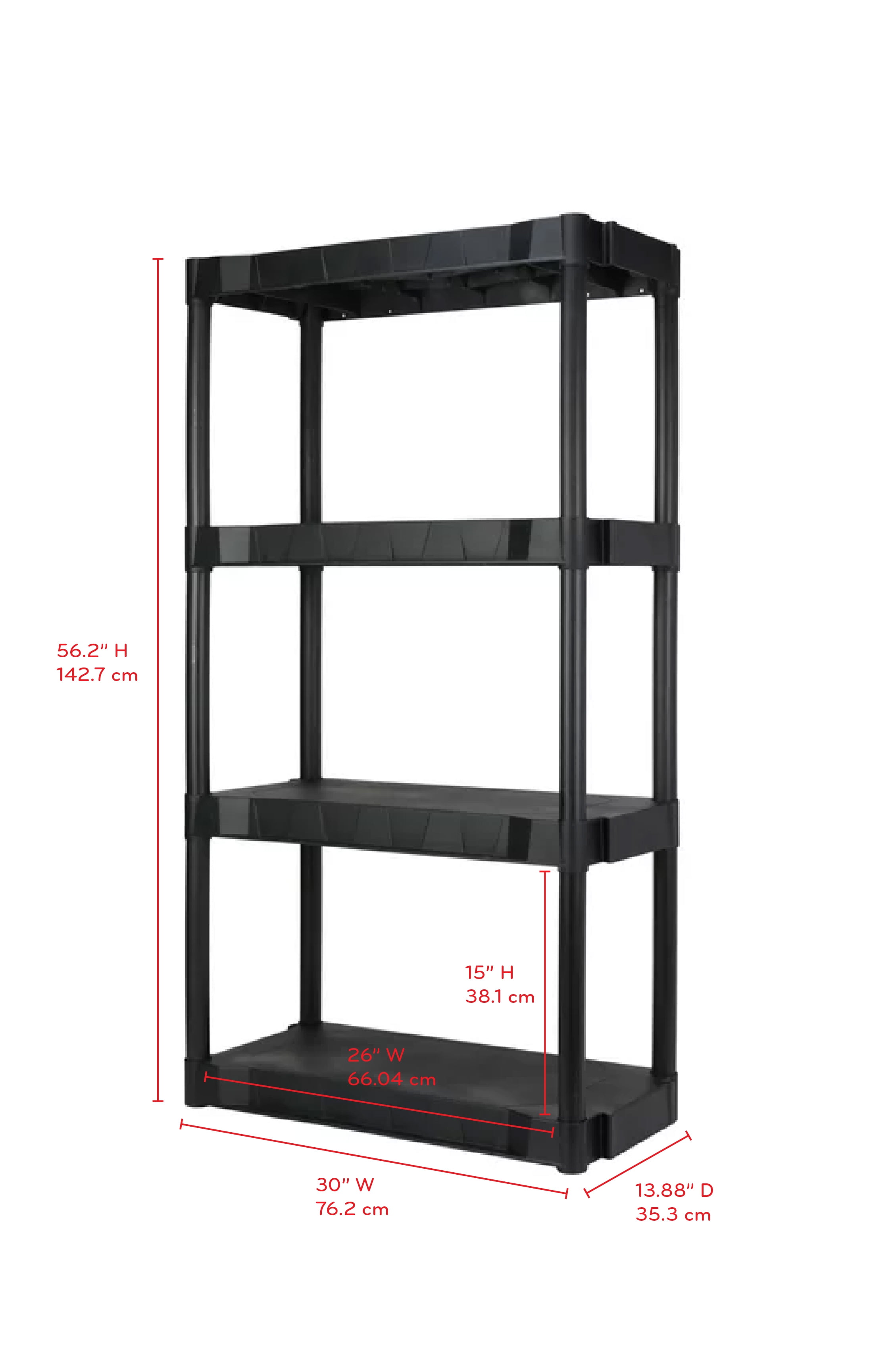 Duramax Shelving Rack 4 Tier - Gray (86501)