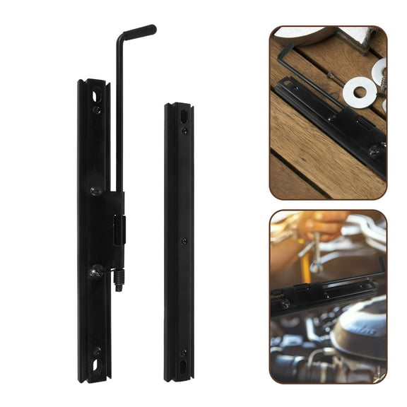 BESTOYARD Universal Seat Slider Rails for Car Adjustability and Comfort Black