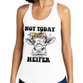 thumbnail image 2 of Not Today Heifer Tank Top Fitted Racerback Women's 2X-Large Heather Grey, 2 of 5