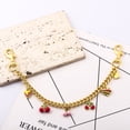 thumbnail image 5 of YANONELRY Cherry Strawberry Bag Charm Chain - Sweet Summer Fruits Wallet Chain Purse Pendant - for Women Valentine's Day Gifts Jewelry, 5 of 7