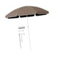 thumbnail image 5 of Sombrilla de patio de 1,7 m con varillas resistentes para deportes al aire libre marrón, 5 of 9