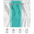 thumbnail image 7 of Teal Bed Skirt King Size 18" Drop Stripes Solid Color Ruffled Wrap Around Bed Skirts Adjustable Elastic Bedskirt Dust Ruffle for King Size Bed, 7 of 7