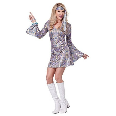 California Costumes Women's Disco Sensation 70's Dance Costume, Purple ...