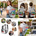 thumbnail image 5 of Kuiaobaty Vintage Cherry Print Clear Backpack with Pencil Case Polka Dot Print Bookbag and Lunch Bag with Side Pockets Transparent Backpack with Lunch Box for School, 5 of 5