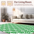 thumbnail image 2 of ODIKA 3'x5' Machine Washable Non-Slip Area Rug, Modern Green and High Traffic Rug with Pad, Green, 370121, 2 of 8