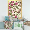 thumbnail image 3 of Designart 'Pink Vintage Wildflowers' Traditional Framed Art Print, 3 of 4