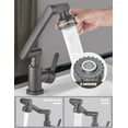 thumbnail image 5 of Pull-Down Kitchen Faucet, 1080° Flexible Rotation Kitchen Mixer Tap, Stainless Steel Under Window Sink Faucet, 2 Spray Modes, 5 of 5
