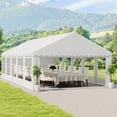 thumbnail image 4 of Uforic 16x32FT Party Tent Heavy Duty with Removable Sidewalls & 3 Storage Bags, Commercial Wedding Large Tent, Upgraded Galvanized Ripple Canopy,Waterproof, White, 4 of 9