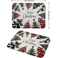 thumbnail image 2 of Merry Christmas Dish Drying Mats 18x24, Red Black Buffalo Plaid Xmas Pine Trees Winter Holiday Washable Microfiber Absorbent Dishes Drainer Rack Pad Coffee Bar Countertop Protector, 2 of 6