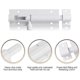 thumbnail image 2 of Door Lock Bolts - Security Slide Latch Lock, Stainless Steel (1pcs, White), 2 of 5