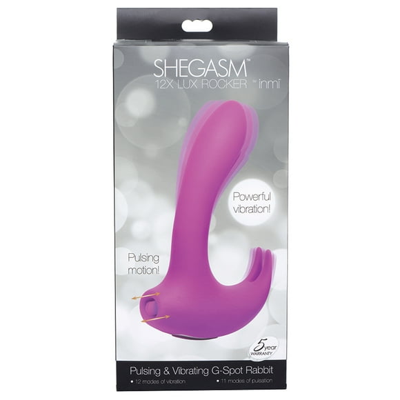 Shegasm 12x Lux Rocker Rabbit Vibrator, Purple