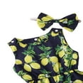 thumbnail image 4 of Sumemr Combinaison Sans Manches pour Fille Imprimé Fruits + Bandeau, 4 of 6