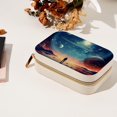 thumbnail image 7 of Galactic Space Velvet Portable Storage Box with Removable Compartment: Display Case, Jewelry Box, and Jewelry Stand - Gift, 7 of 7