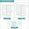 thumbnail image 2 of Sorbus Storage Organizers With 30 Drawers, Multipurpose Acrylic Drawers for Makeup, Office Organization and Storage, Art Supplies, Jewelry, Stationary - 6 Pcs Clear Stackable Storage Bins, 2 of 4