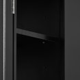 thumbnail image 4 of Modern Shoe Organizer Cabinet, Black, With Construction And Customizable Shelving Cabinet In Adjustable Shelves Practical Open Spaces, 4 of 6