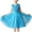 Light Blue, variant on Flower Girl Dresses Fashion Long Sleeve Crewneck A Line Princess Dress Girls Party Dress Size 4-15