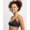 thumbnail image 3 of Hanes Originals Women's Cropped Bralette, Moisture-Wicking Stretch Cotton Black M, 3 of 3