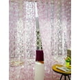 thumbnail image 2 of VerPetridure Leaf Window Screen 100 X 200Cm Pink Leaf Sheer Curtain Tulle Window Treatment Voile Drape Valance 1 Panel Fabric, 2 of 5
