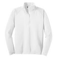 thumbnail image 5 of Sport-Tek Tall Sport Wick Stretch 1/2 Zip Pullover-4XLT (White), 5 of 6