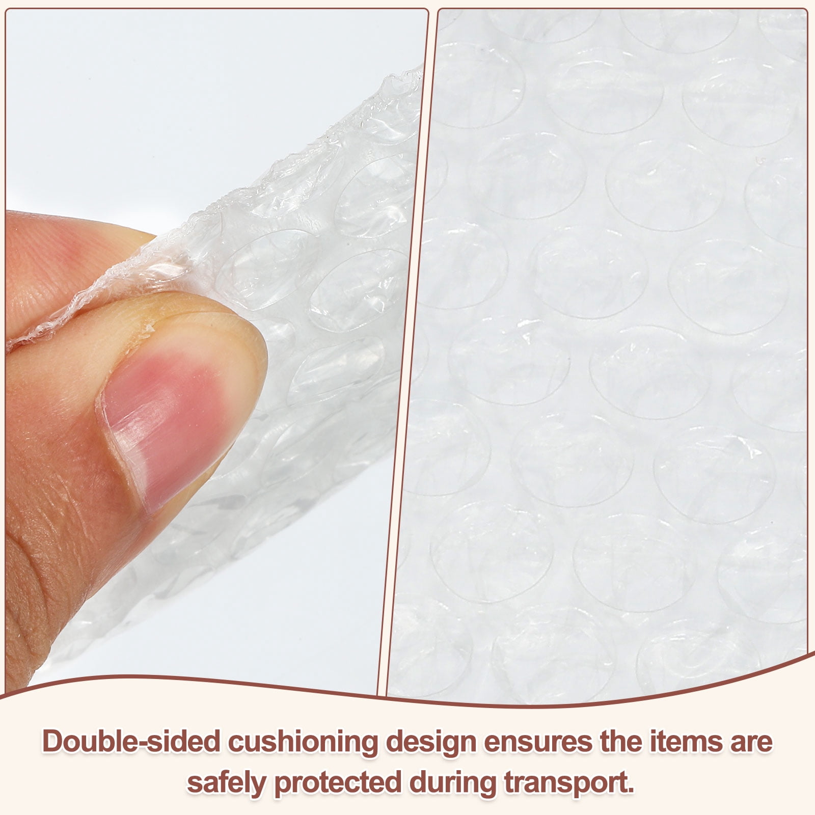 Uxcell Clear Self Sealing Bubble Bags, (2x2.8 Inch) (200 Pcs), Lightweight Economic Bubble Wrapping Pouches Double Walled Pouches Cushioning, Suit for - Mailing Shipping/Packaging/Storage
