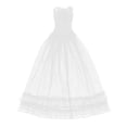 thumbnail image 1 of Ropa de tul de encaje de princesa para muñeca articulada 60 CM Yotijar Blanco, 1 of 9