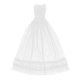 thumbnail image 1 of Ropa de noche de tul de encaje Hugo Vestido de muñeca BJD 60 CM blanco, 1 of 9