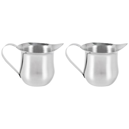 

2Pack 3Oz Stainless Steel Creamer Espresso Shot Frothing Pitcher Cup Latte Art Espresso Measure Cup