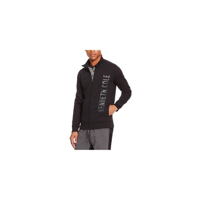 Kenneth Cole Mens Logo Sweatshirt, Black, XX-Large