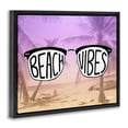thumbnail image 3 of Stupell Industries Coastal Tropical Beach Vibes Black Floating Frame Canvas Art, 21 x 17, by Emily Navas, 3 of 8