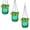 Green, variant on GIXUSIL 3 Pcs 4 inch Outdoor Small Hanging Planters Flower Pot Basket,Self Watering Hanging Planter Indoor Plant Pots Drainage Holes, Visible Water Level, Plant Hanger, Gardening,Green/Clean/Gray