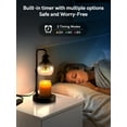 thumbnail image 3 of Petrala Candle Warmer Lamp with Timer and Dimmer - Electric Candle Lamp Warmer for Jar Candles - Ideal Home Decor Valentines  Holiday Gift - Includes 2 Bulbs, 3 of 9