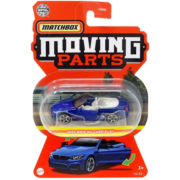 Matchbox Moving Parts 2020 BMW M4 Cabriolet Diecast Vehicle