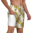 thumbnail image 6 of Rocae Cartoon Honey Pot Bee Sunflower for Men's Swim Trunks Quick Dry With Two Side Pockets and One Lined Patch PocketMedium, 6 of 9