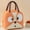 Yellow, variant on Cheapark Cute Cartoon Animals Lunch Bags For Reusable Insulated Lunch Box Classroom Office Worker Lunch Tote Bag
