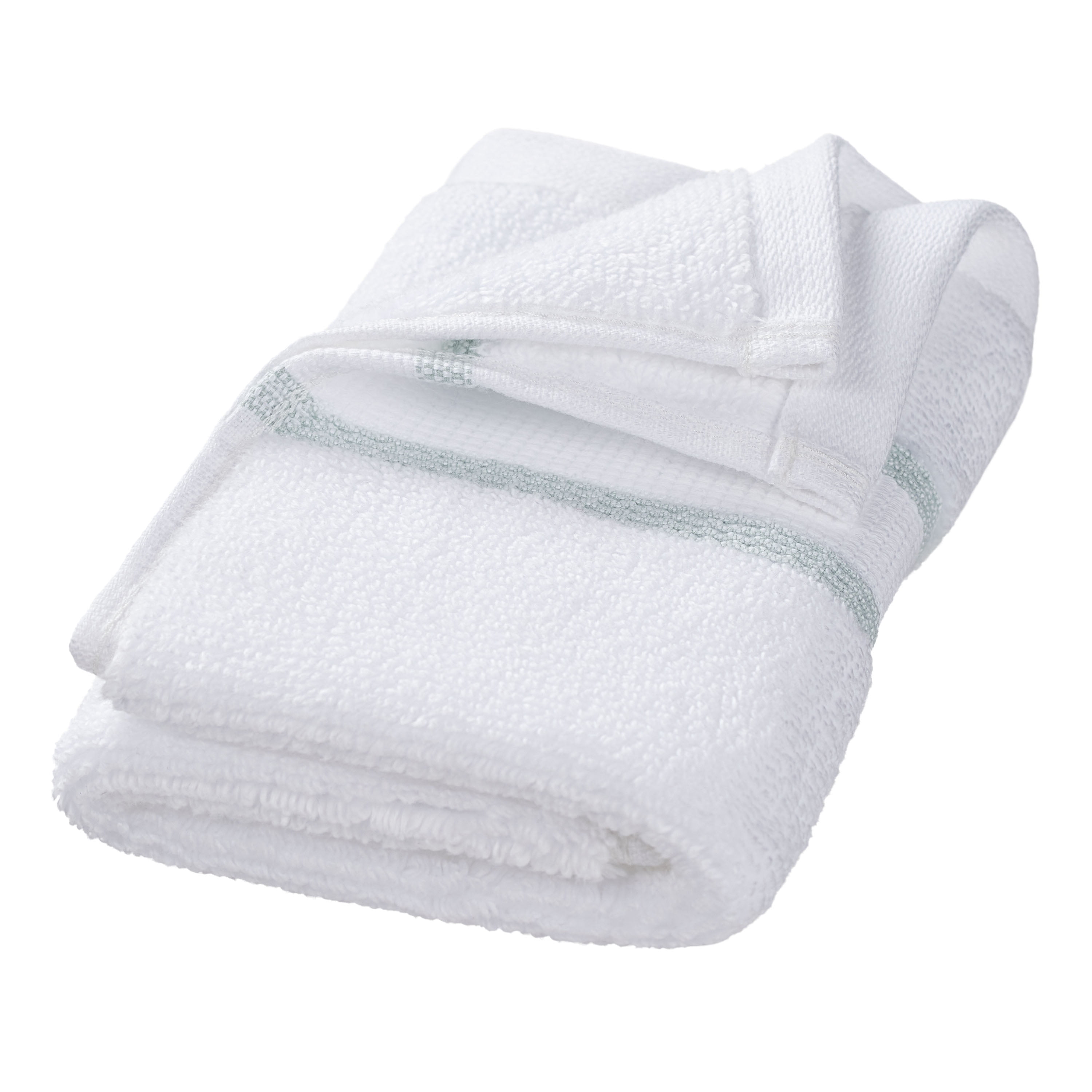 Hotel Style 6-Piece Egyptian Cotton Striped Bath Coordinate Towel Set, Soft Sea