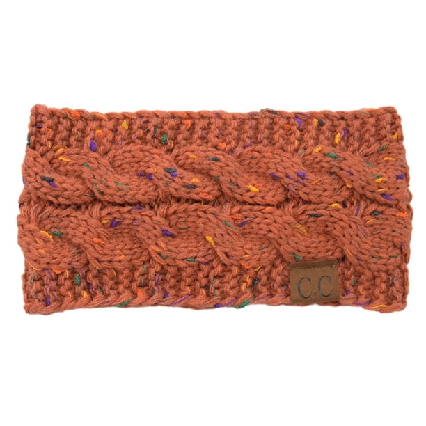 Diadema de punto de lana con puntos de colores abigarrados de estilo europeo y americano, diadema con forma de C, sombrero de copa vacío para otoño e invierno, accesorios para el cabello