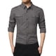 thumbnail image 2 of Ceisia Men's Winter Gift Casual Fashion Checkered Patchwork Long-Sleeve Button-Up Turndown Collar Outwear Jacket - Soft Breat hable Polyester Top, 2 of 7