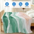 thumbnail image 4 of Green Coastal Beach Cooling Blanket, Lightweight Breathable Summer Throw Blanket with Double Sided Cold Effect, Modern Oil Painting Nautical Picnic Beach Blankets Bed Sheet for Hot Sleepers 30"x40", 4 of 8