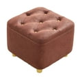 thumbnail image 3 of Repose-pieds Stable Tabouret de Loisir Pouf Tabouret pour Entrée Salon Canapé Rouge, 3 of 8