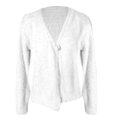 thumbnail image 3 of Vedolay Women's Coat Women's Rhinestone Fringed Casual Jacket Long Sleeve Casual Jacket Coat,White XXL, 3 of 4