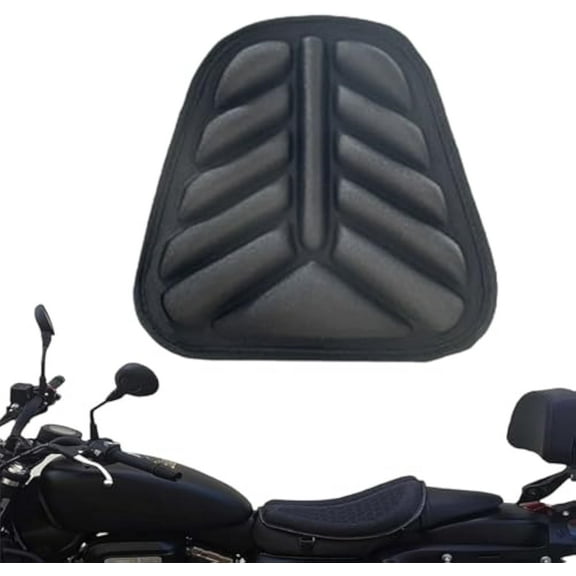 Shake Rider Cushion - Shake Rider Cushion Motorcycle, Double-Person 3D Motorcycle Seat, Motorcycle Gel Seat Pad, Shakerider Motorcycle Seats, Shock Absorption, Breathable (Back seat)
