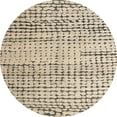 thumbnail image 1 of Ahgly Company Machine Washable Indoor Round Abstract Dark Almond Brown Area Rugs, 8' Round, 1 of 7