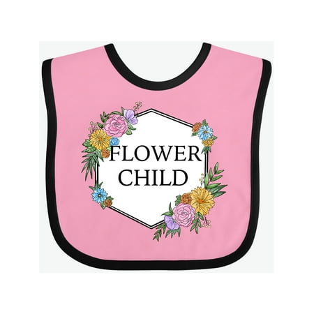 

Inktastic Flower Child Gift Baby Boy or Baby Girl Bib