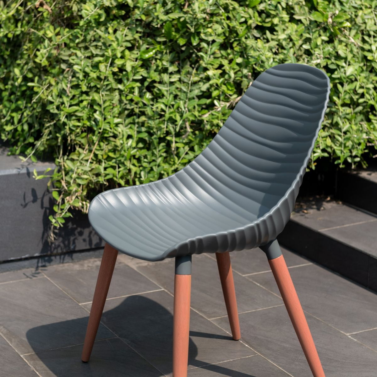 Amazonia Bolonia 4-piece, Recycled Resin & 100% FSC Certified Wood, Outdoor Patio Chair Set