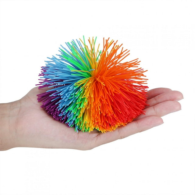 Silicona Construcción Alivio del estrés Arco Iris Colorido Juguete sensorial Forma de Bola Colorido Sensorial Estiramiento Juguetes Sensorial Fidget Juguetes EOTVIA NO