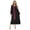Black, variant on TSSOE Unisex Women Men Clergy Robe V-neck Color Block Split Zipper Front Choir Robe Pulpit Gown For Church Khaki XS