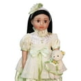 thumbnail image 2 of Aria 18inch Doll Green and Cream Dress Set | American Fashion World, 2 of 6