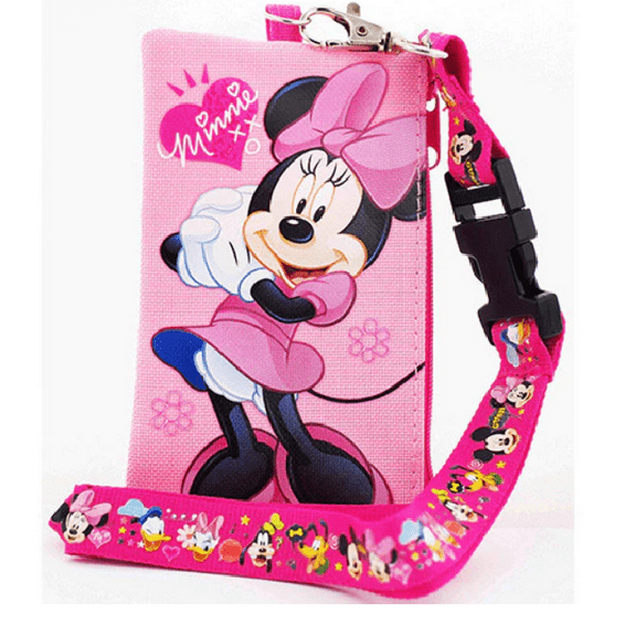 New Disney Minnie Mouse Lanyard Coin Pouch