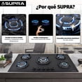 thumbnail image 3 of SUPRA Parrilla Empotrable de 90 cm de Gas BELLA-90 Negra, 3 of 8